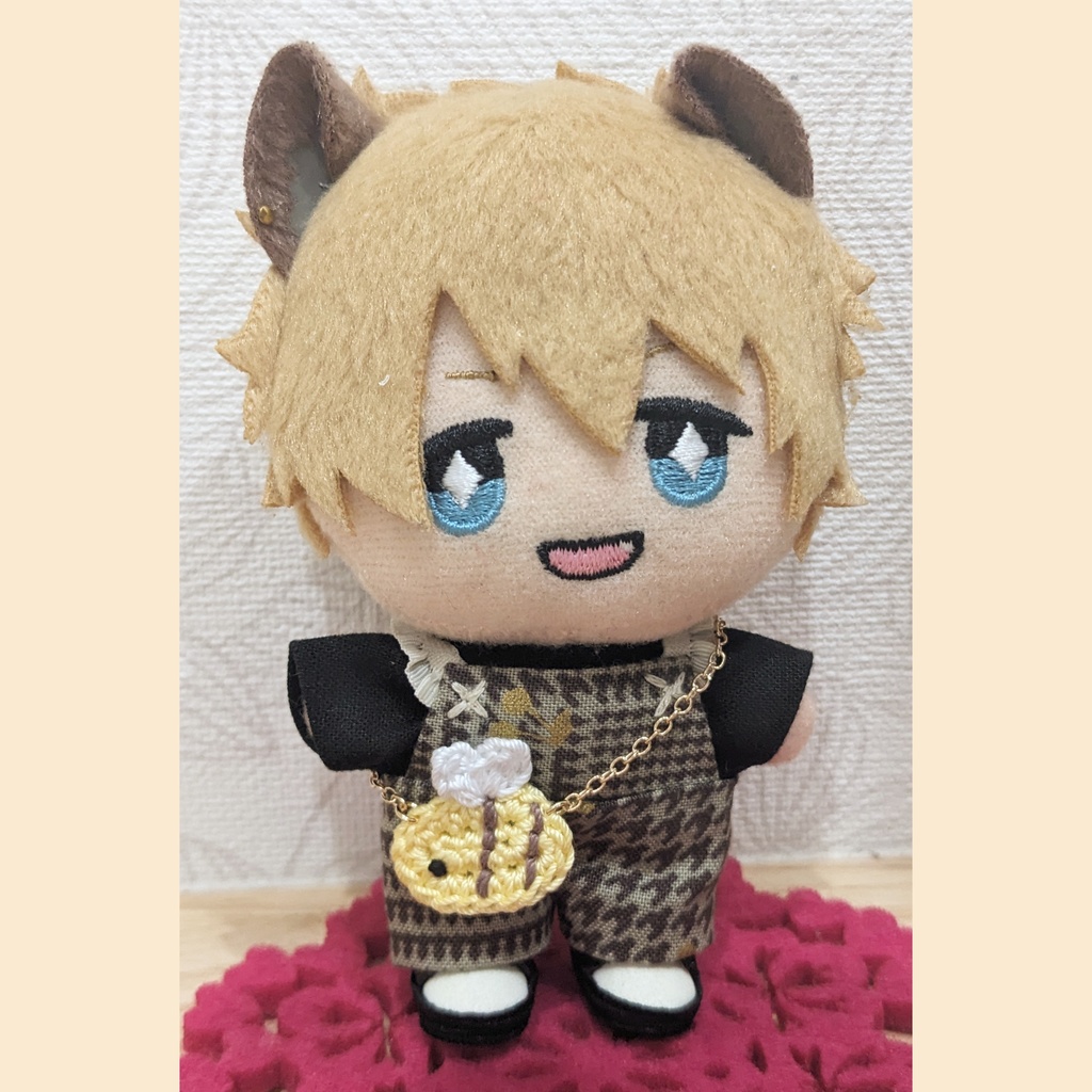 10cm ぬい用 みつばちポシェット かばん ポシェット