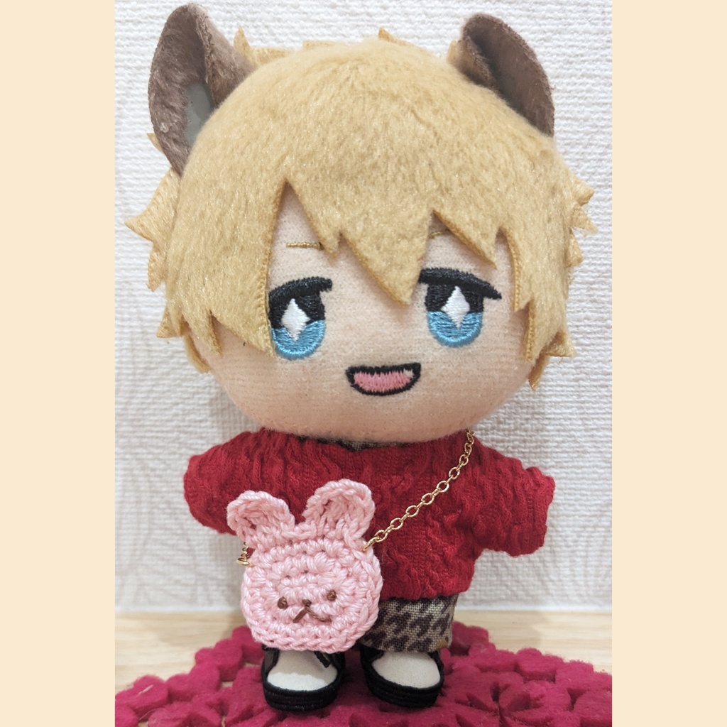 10cm ぬい用 うさぎポシェット かばん ポシェット