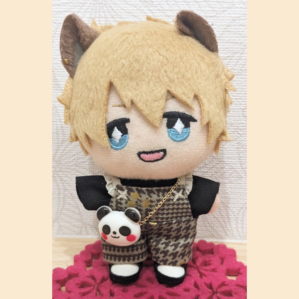 10cm ぬい用 パンダポシェット かばん ポシェット