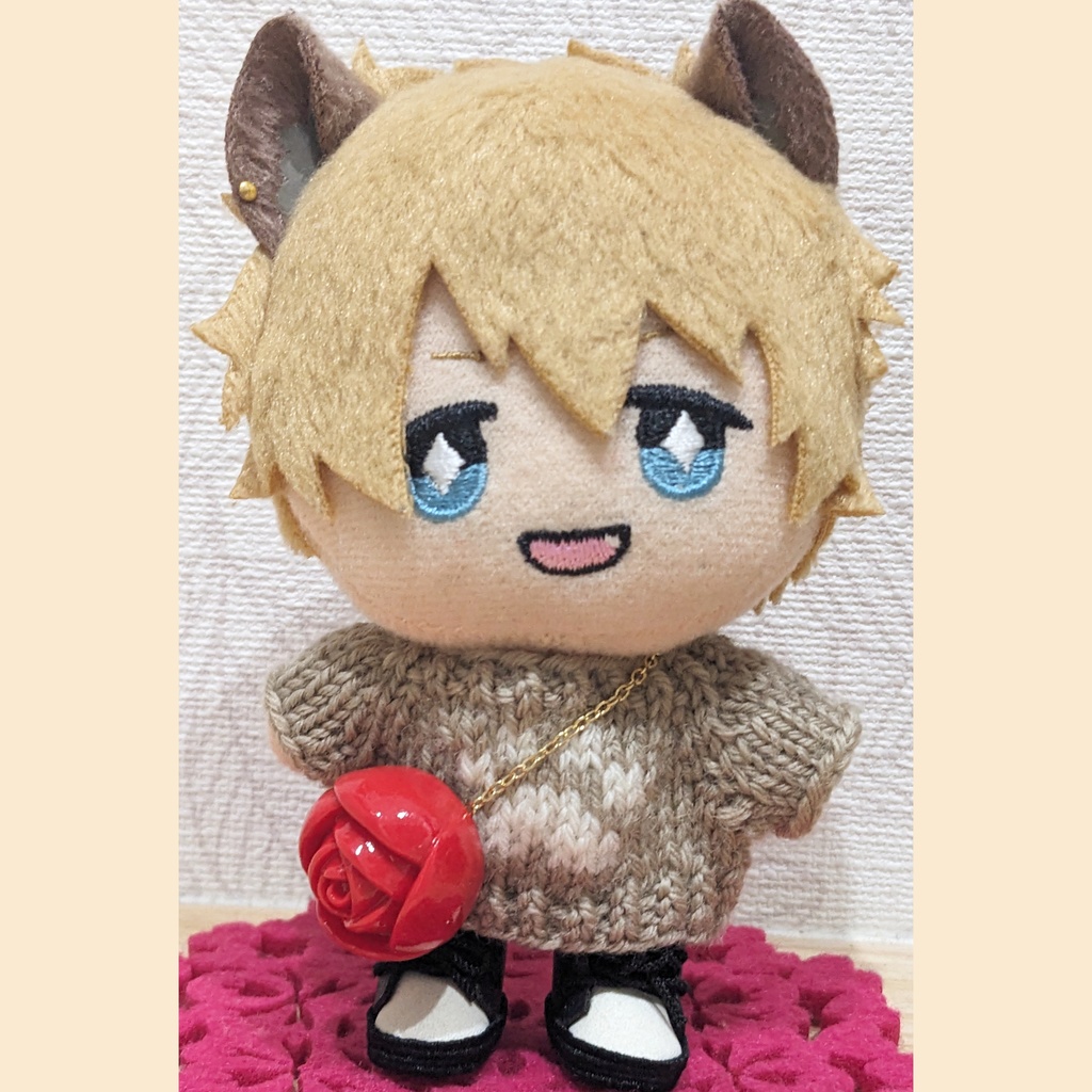 10cm ぬい用 バラポシェット かばん ポシェット バレンタイン