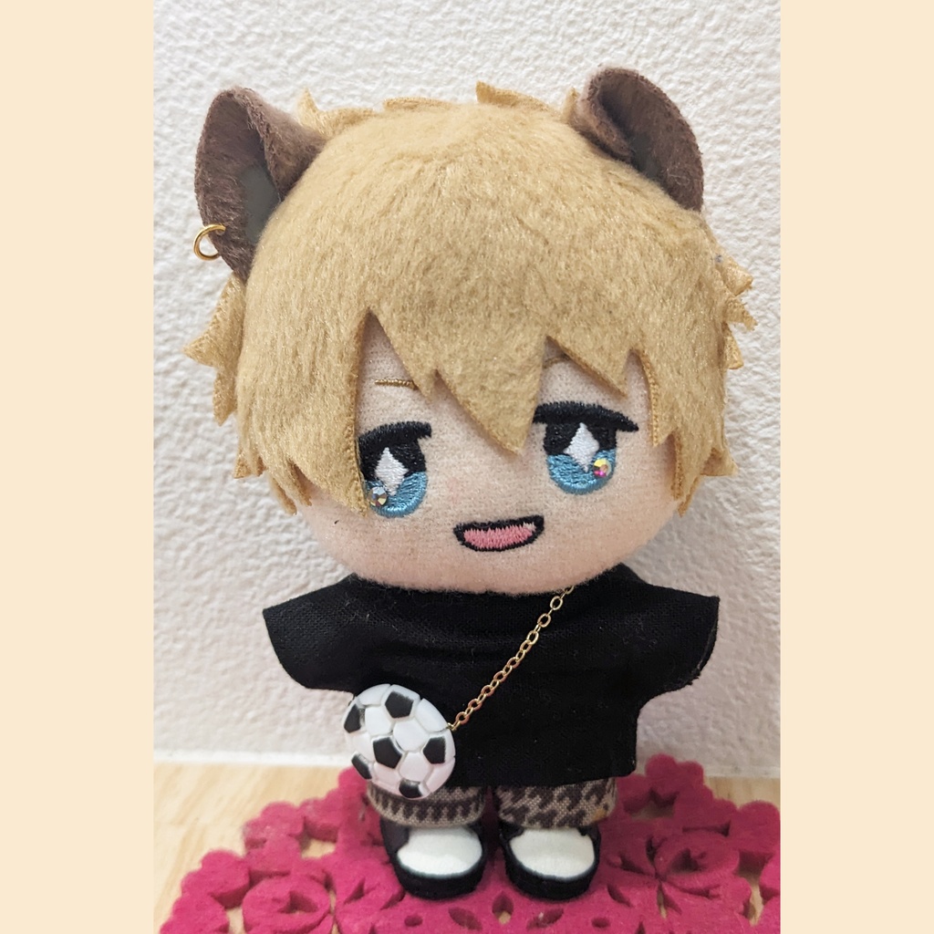 10cm ぬい用 サッカーポシェット かばん バッグ ポシェット