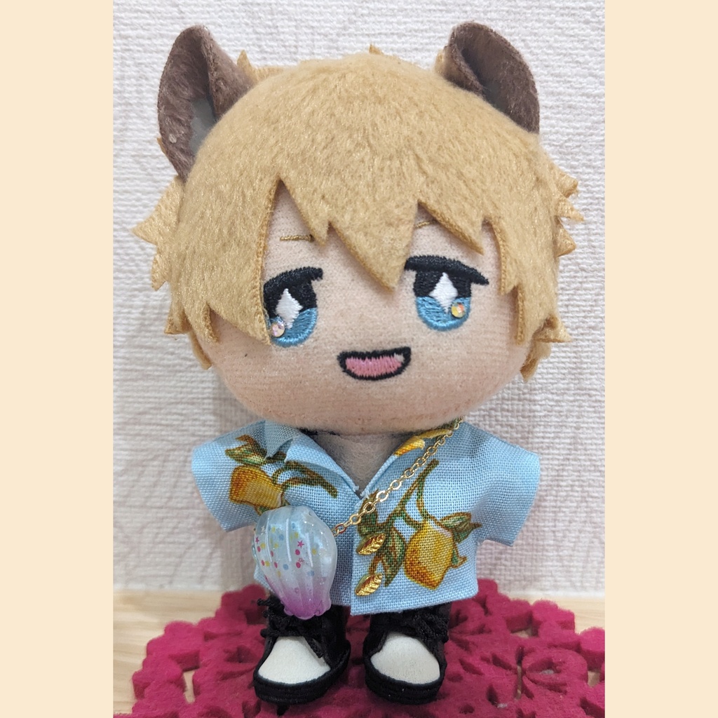 10cm ぬい用 貝がらポシェット かばん バッグ ポシェット 夏 海