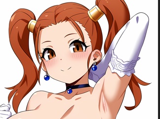 ゼシカ(ビスチェ装備エロ蹲踞・足コキ)