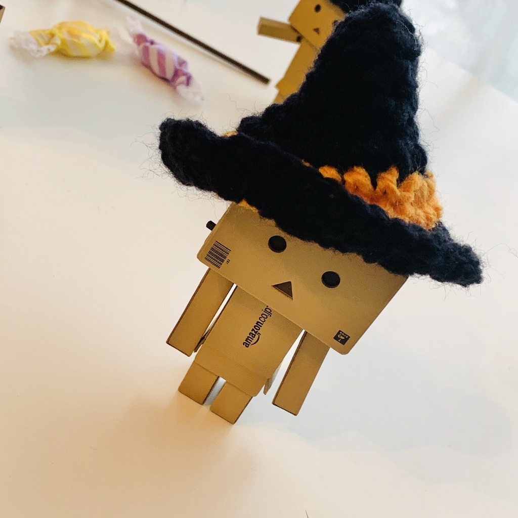 手編み・ハロウィン魔女帽子