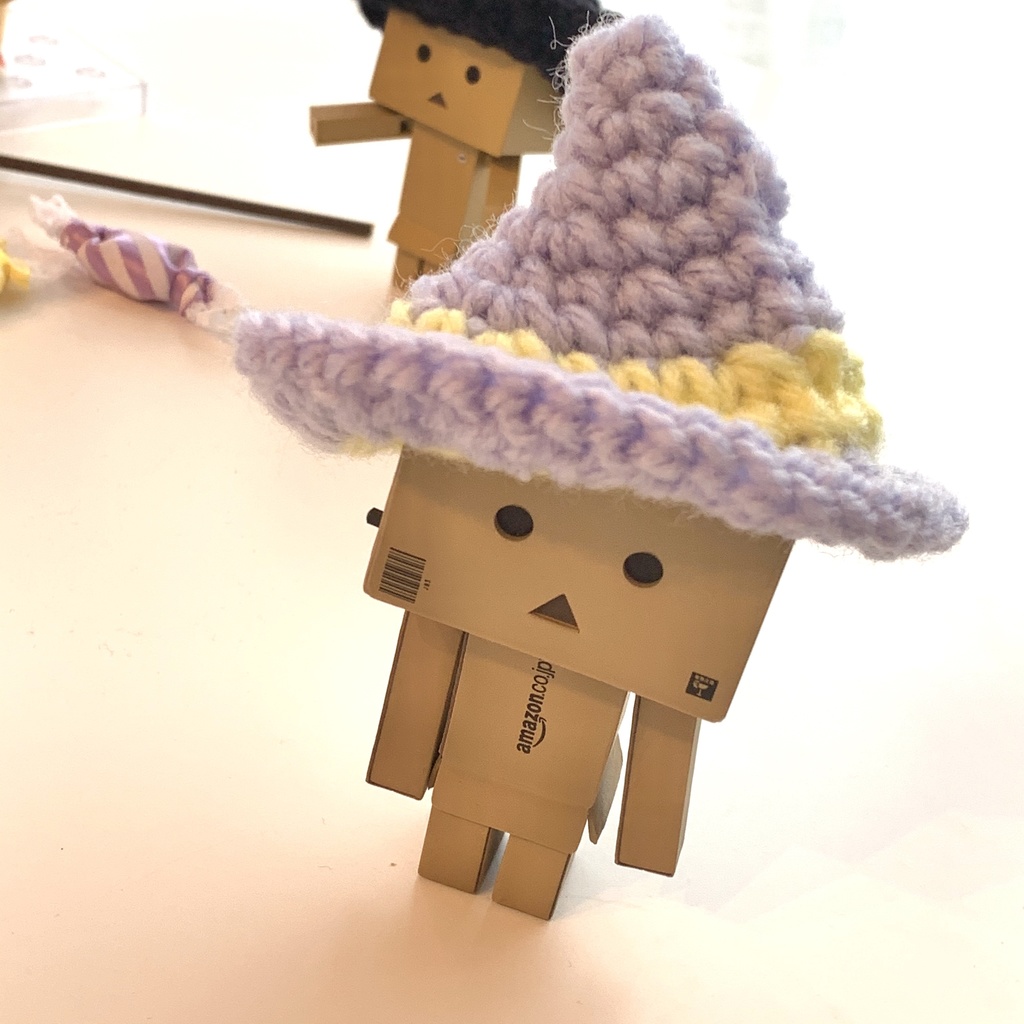 手編み・ハロウィン魔女帽子
