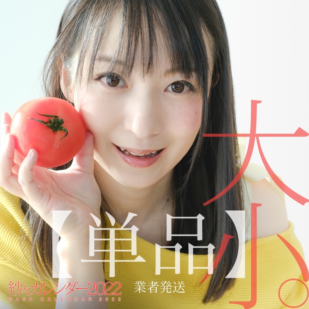 【単品】紗々カレンダー2022 大小。(業者より発送)