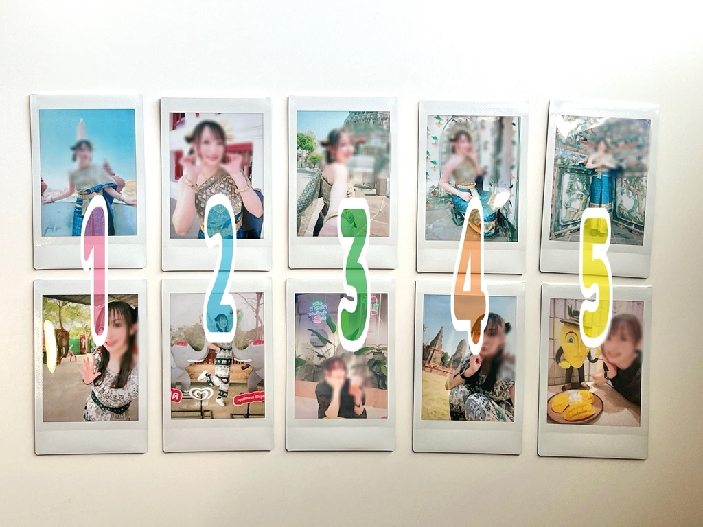 【2枚セット】タイの思い出🇹🇭ランダムチェキ(5種)