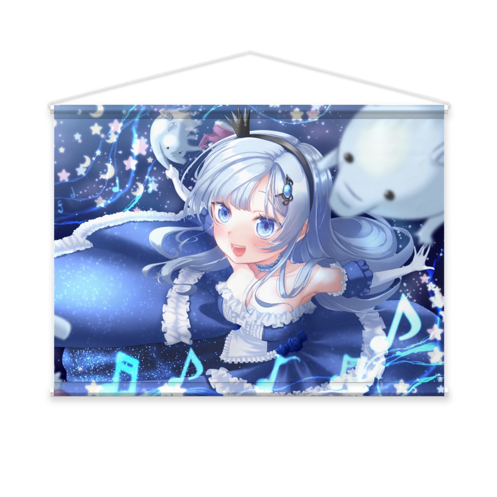 【2周年記念】夢音結マイ記念ドレス＆ドリーマー＊タペストリー⭐︎猫帝ばびなママ描きおろし