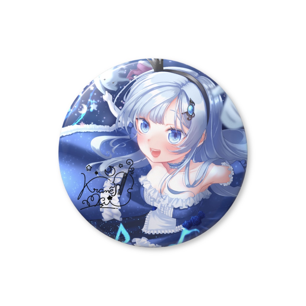 【２周年記念】夢音結マイ記念ドレス＆ドリーマー＊缶バッジ(デジタルサイン入り)