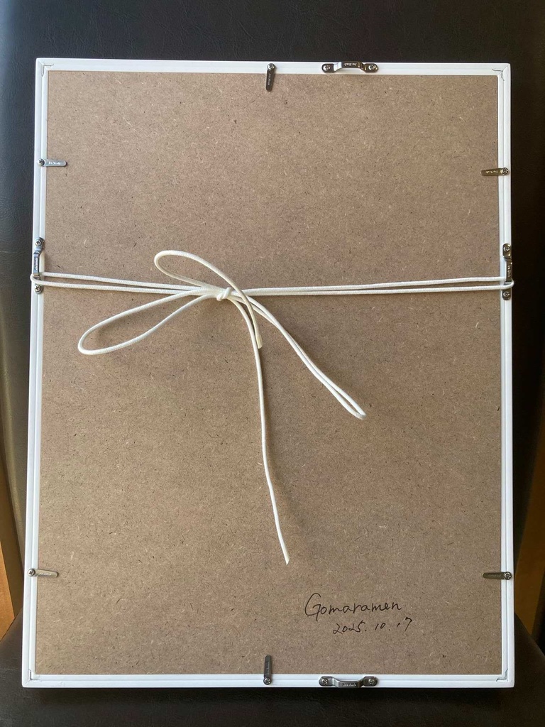 水彩画(原画)(額装済み)「思い出を探して」