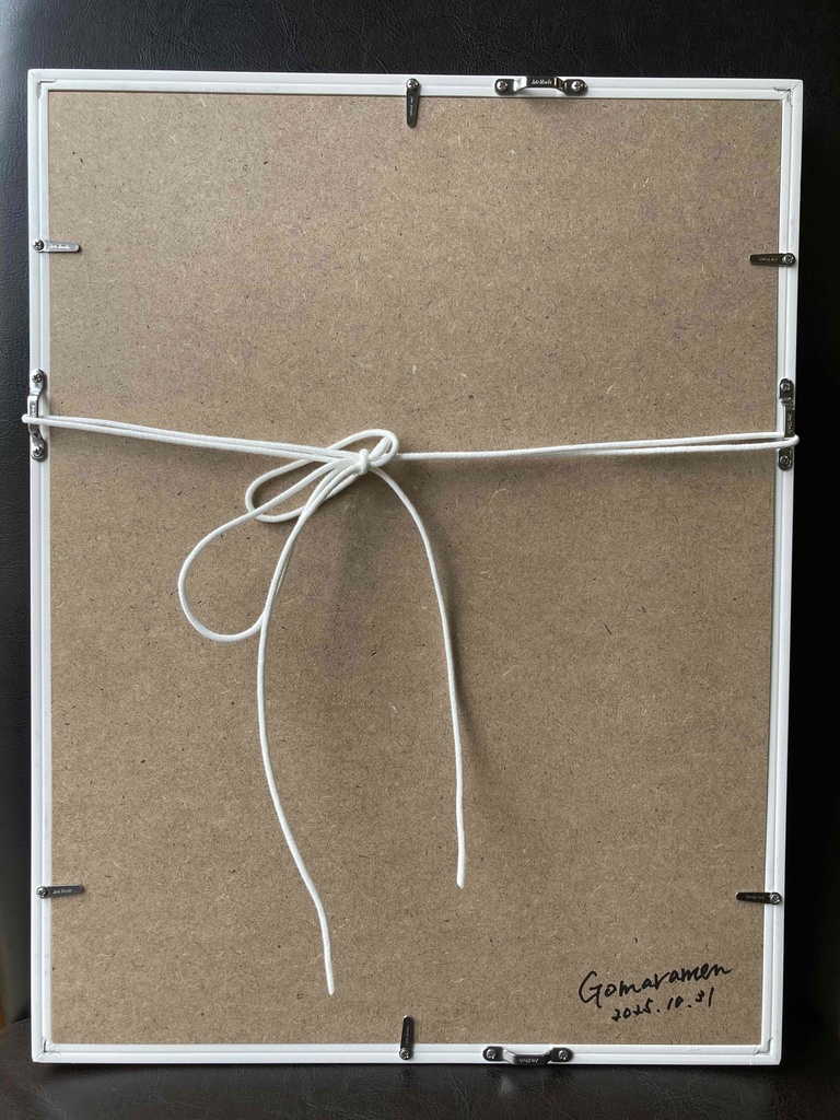 水彩画(原画)(額装済み)「水平線」