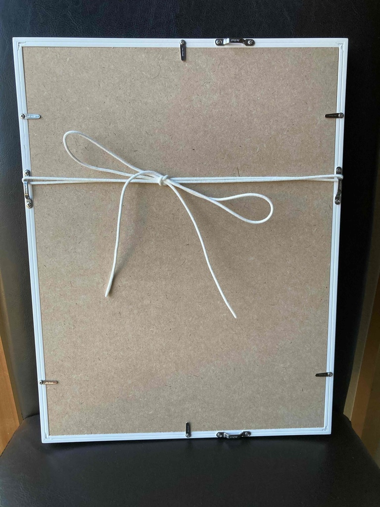 水彩画(原画)(額装済み)「ポスト」