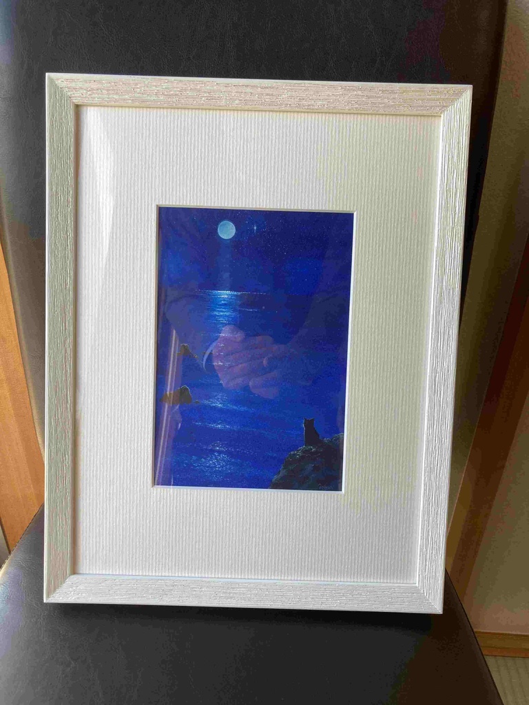 水彩画(原画)「波の音」