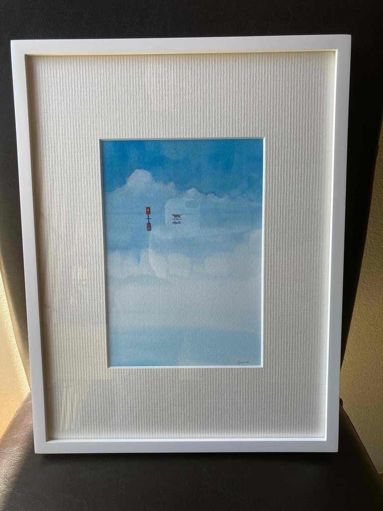 水彩画(原画)(額装済み)「梅雨の晴れ間」