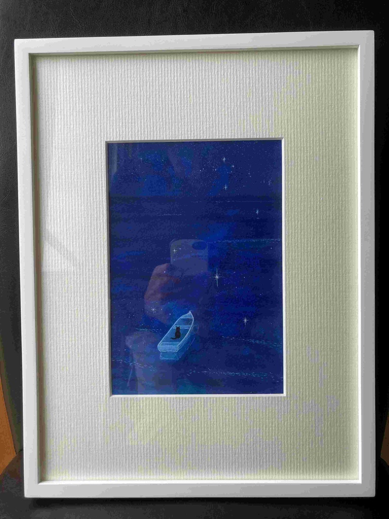 水彩画(原画)(額装済み)「南十字星目指して」