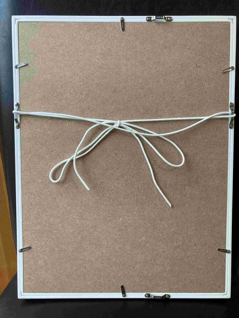 水彩画(原画)(額装済み)「街の灯り」