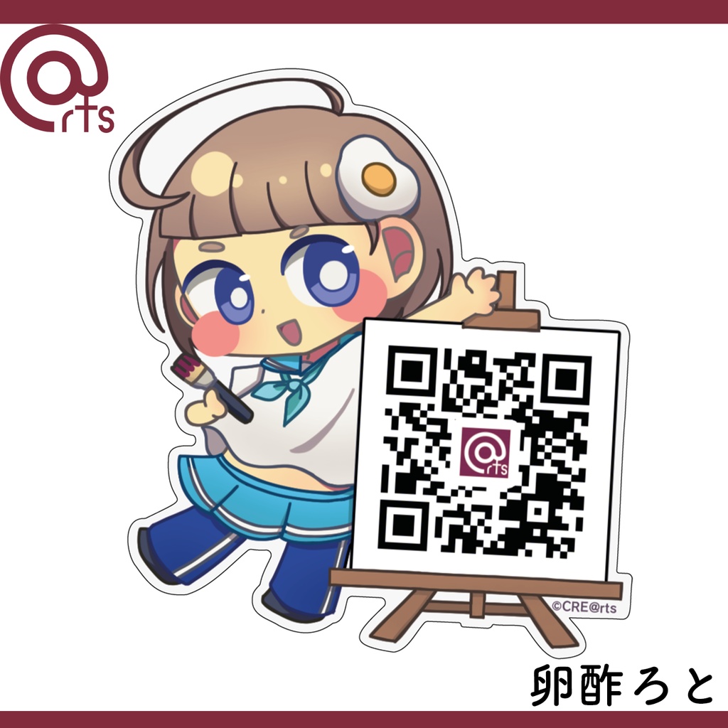 【CRE@rts】布教QR付きステッカー【POP UP STORE販売品】