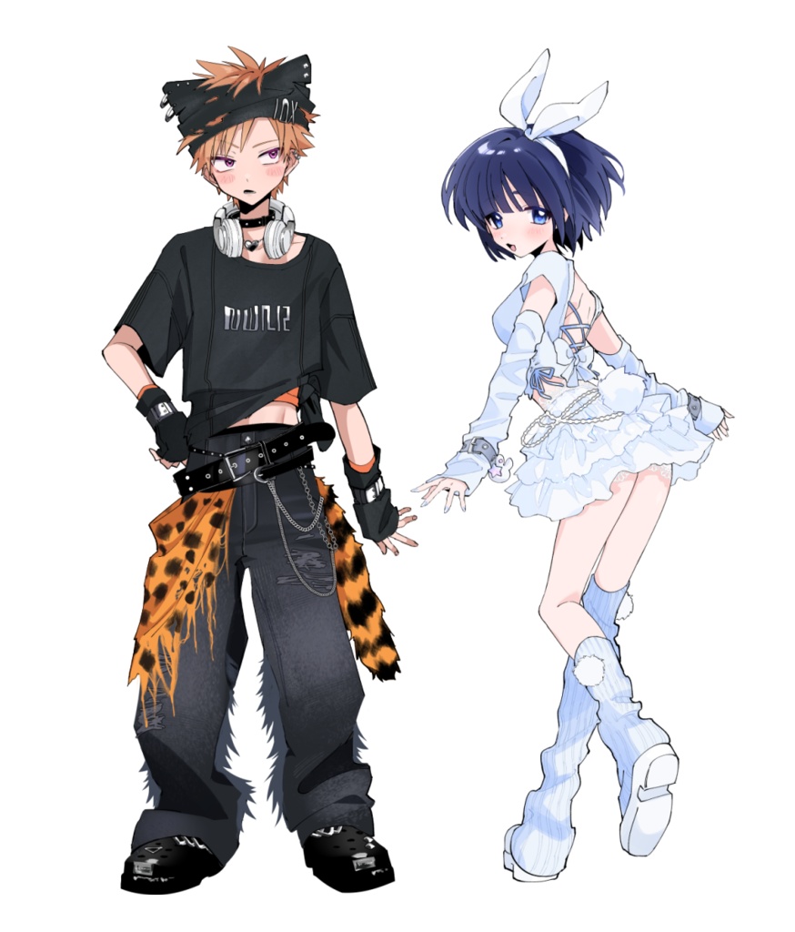 2つセット】まこさつアクリルスタンド ねこちゃんうさちゃんver