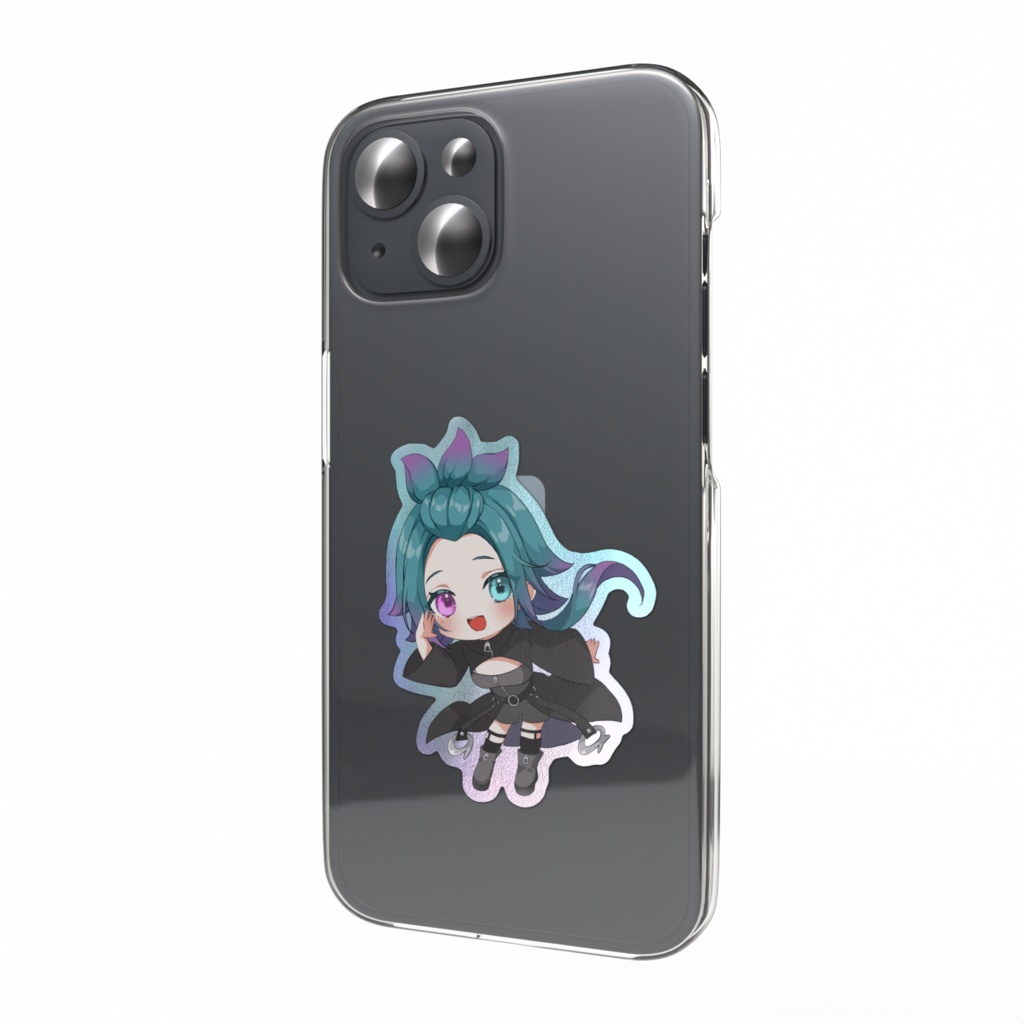 【5周年記念】欲秤えるくしのオーロラスマホステッカー