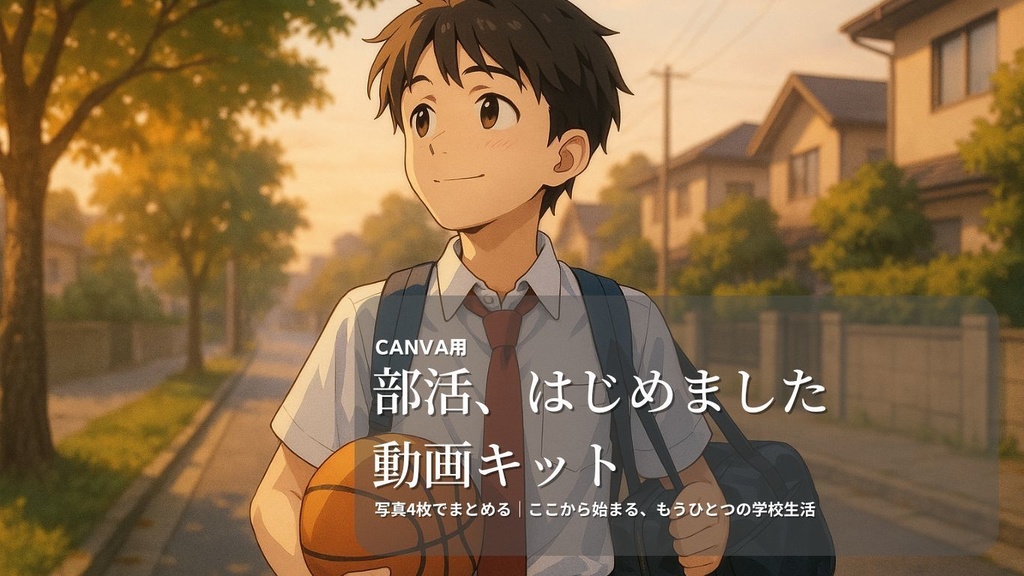 【先生向け】部活、はじめました動画キット|Canva対応・写真4枚・15秒テンプレ・スマホ編集OK