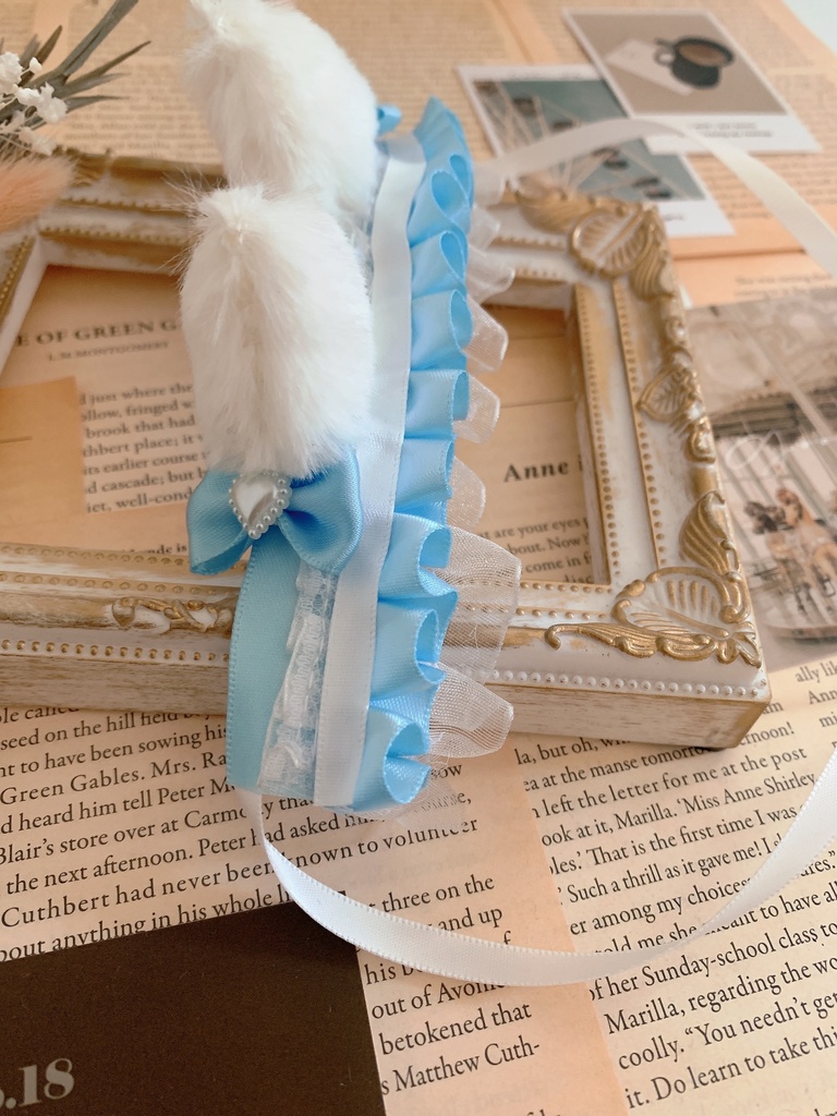 猫耳ヘッドドレス(水色)