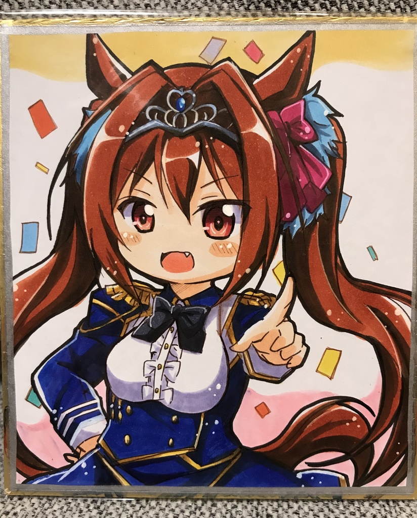 ウマ娘　ダイワスカーレット　小色紙