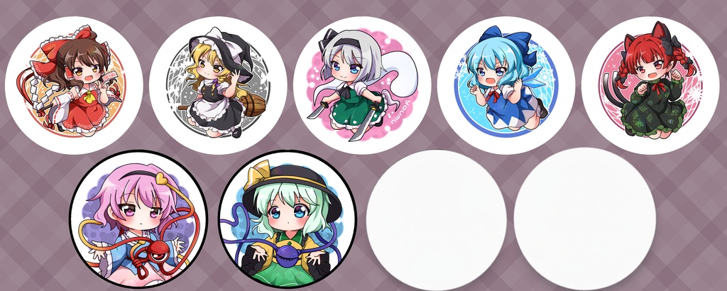 東方project　缶バッジ