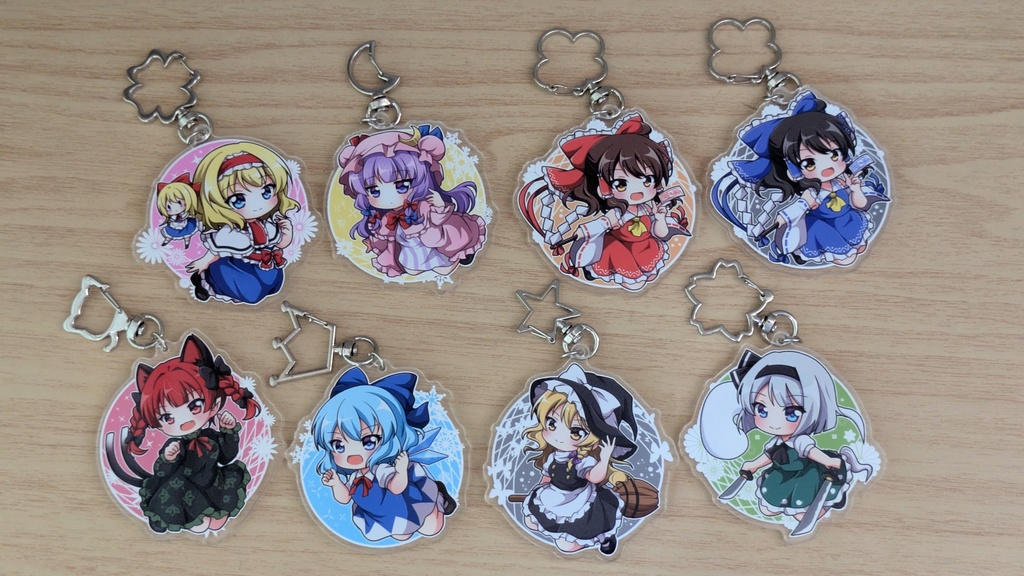 東方project アクリルキーホルダー