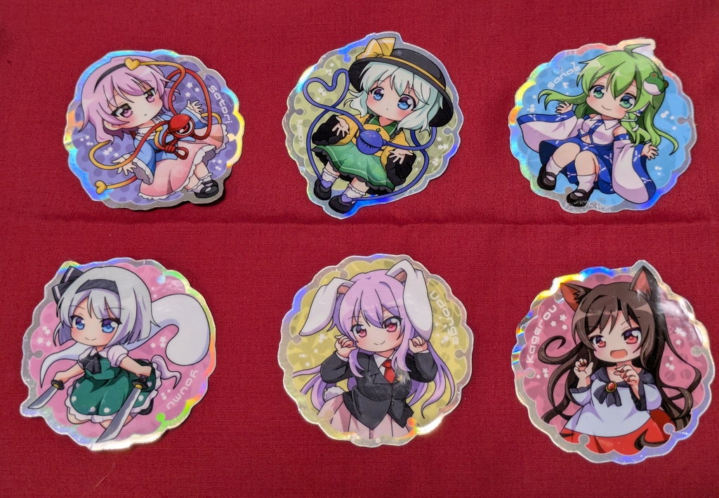東方project　ステッカー