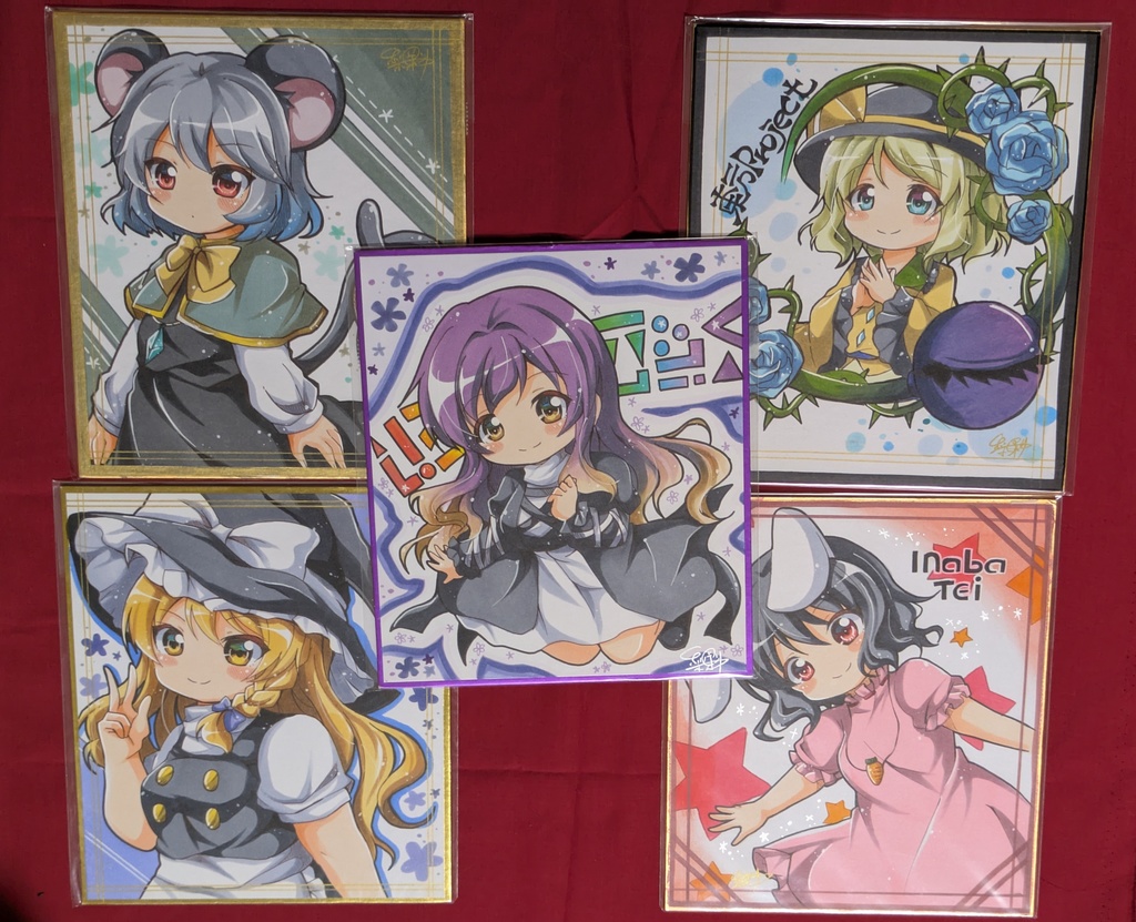 東方project　中色紙