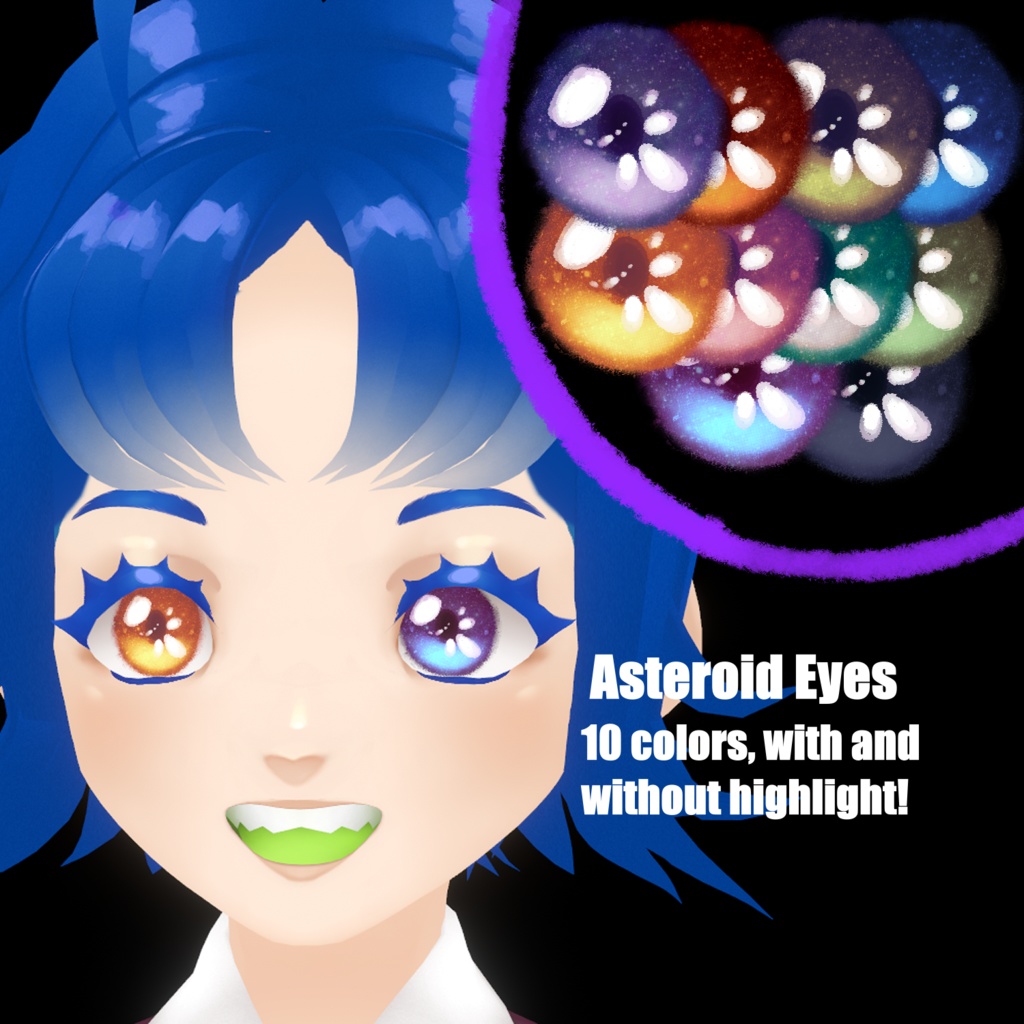 Asteroid Vroid eye texture