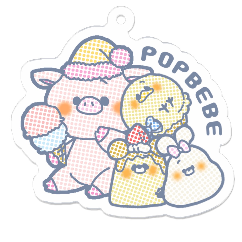 POPBEBE♡Originalitem✿ぶーちゃん御一行アクキー