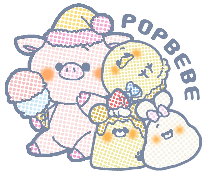 POPBEBE♡Originalitem✿ぶーちゃん御一行アクキー