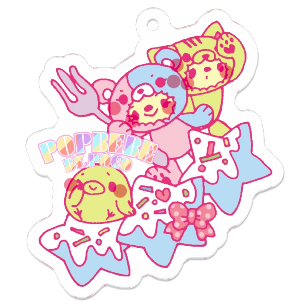 POPBEBE♡Originalitemきぐるみーず&ぴよアクキー