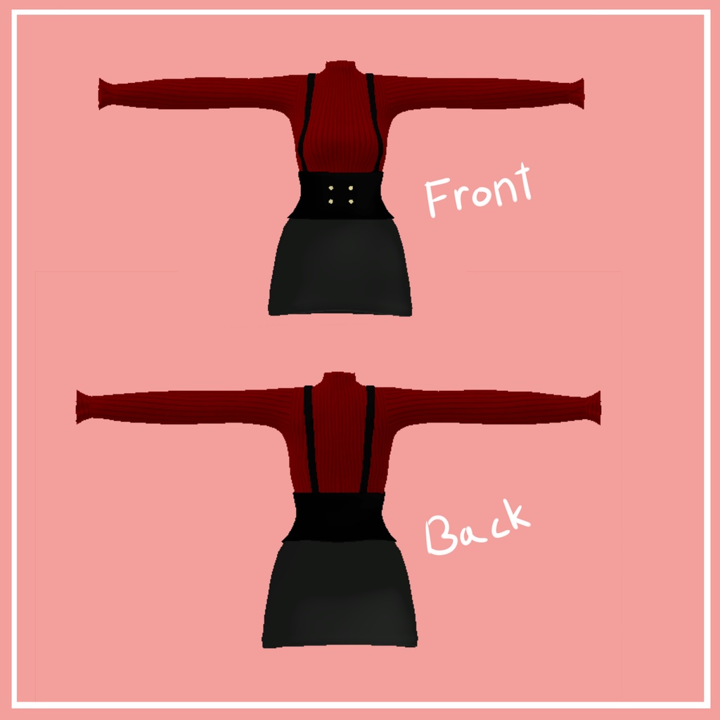 【3D衣装モデル】「イメリス、ルフェリア」 (IMERIS, Wolferia) skirt suspender