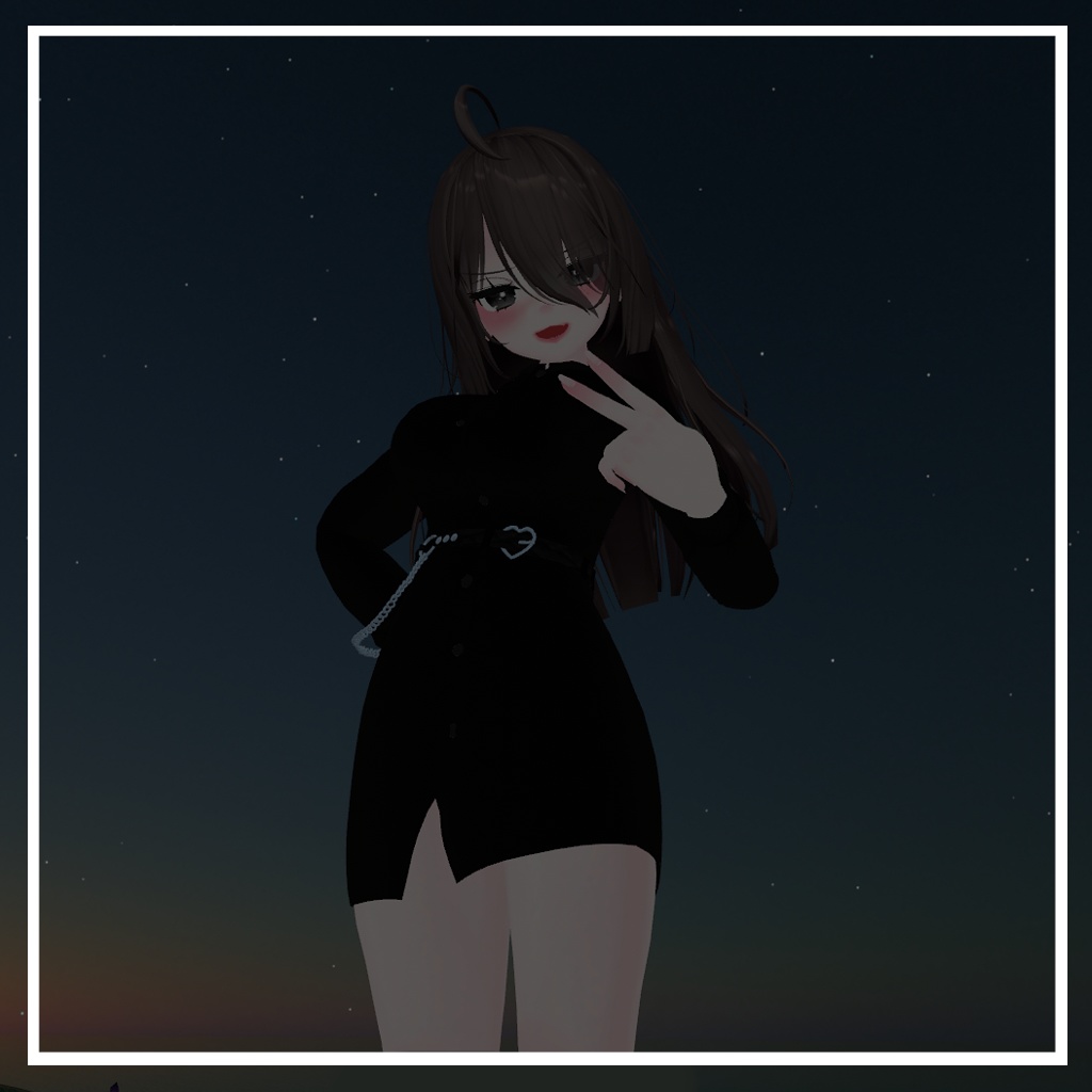 「ウルフェリア、ここあ」 (Wolferia, Kokoa) 専用【3D衣装モデル】Belt shirt