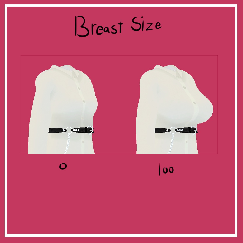 「くろなつ」 (Kuronatu) 専用【3D衣装モデル】Belt shirt