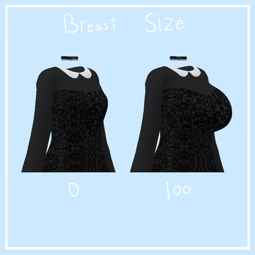 「舞夜」 (Maya) 専用【3D衣装モデル】Seethrough dress