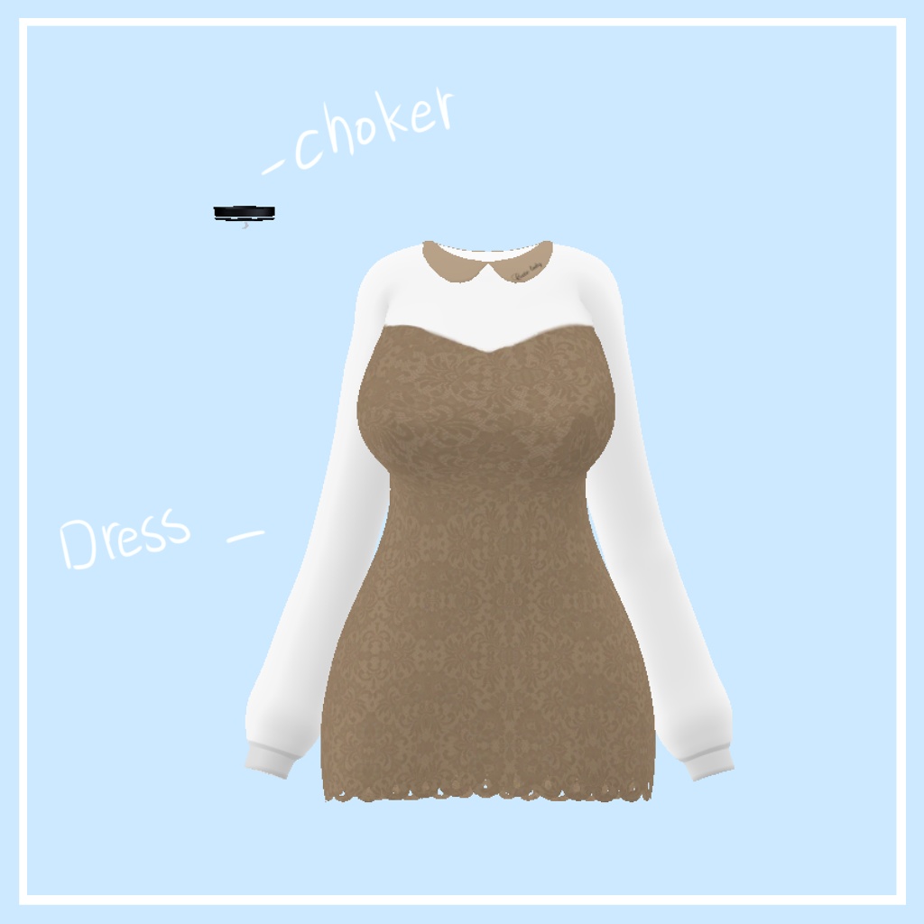 「舞夜」 (Maya) 専用【3D衣装モデル】Seethrough dress