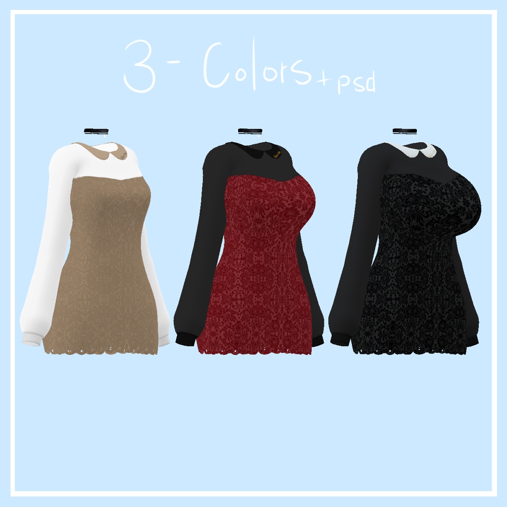 「舞夜」 (Maya) 専用【3D衣装モデル】Seethrough dress