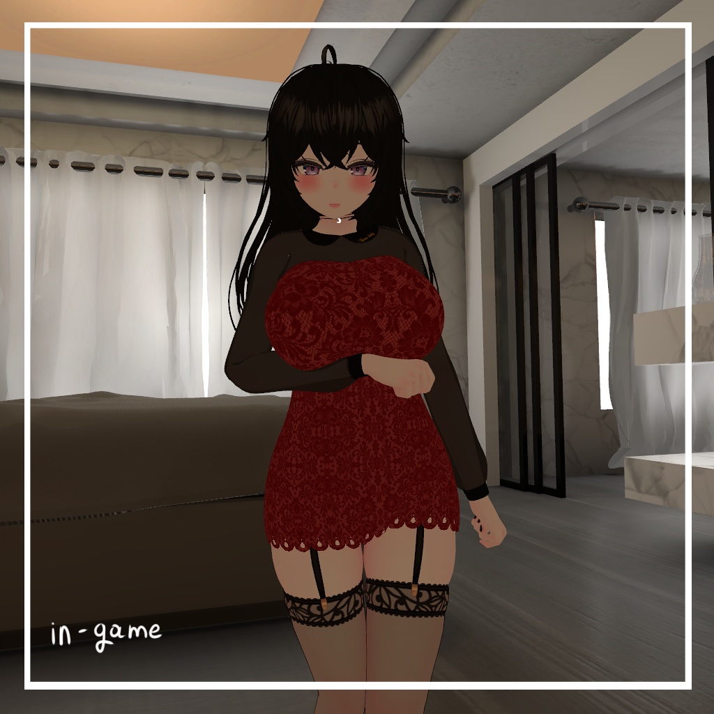 「イメリス」 (Imeris) 専用【3D衣装モデル】Seethrough dress