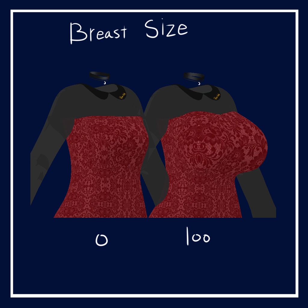 「イメリス」 (Imeris) 専用【3D衣装モデル】Seethrough dress