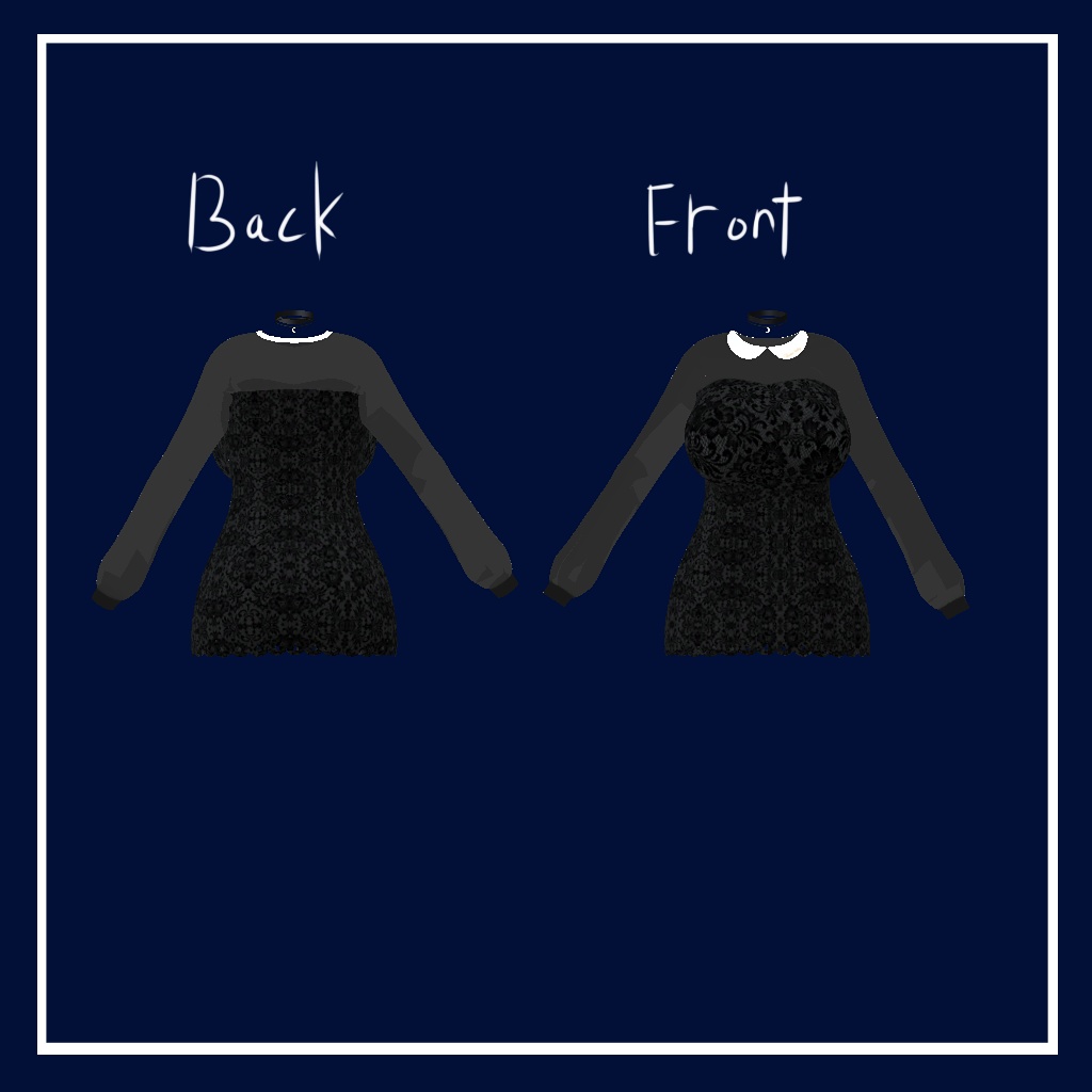 「イメリス」 (Imeris) 専用【3D衣装モデル】Seethrough dress