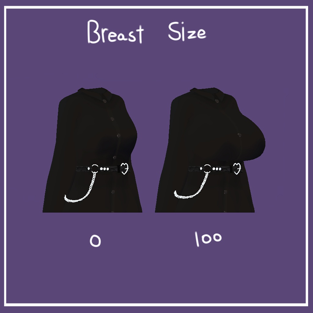 「舞夜」 (Maya) 専用【3D衣装モデル】Belt shirt