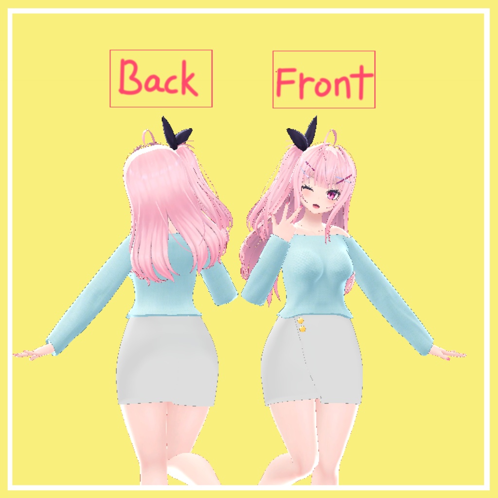 「竜胆、イメリス、イヨ」 (Rindo, Imeris, Eyo) 専用【3D衣装モデル】 Winter S/S