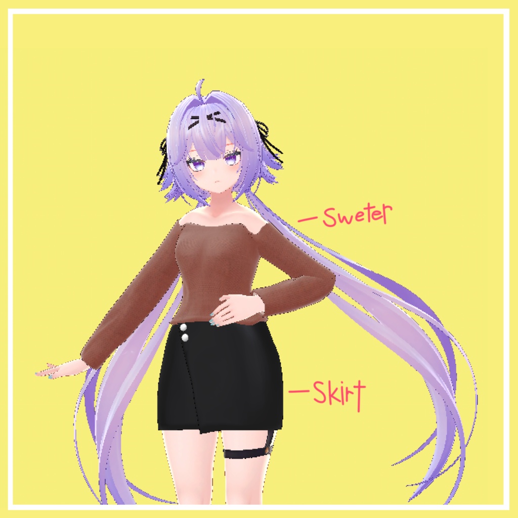 「竜胆、イメリス、イヨ」 (Rindo, Imeris, Eyo) 専用【3D衣装モデル】 Winter S/S