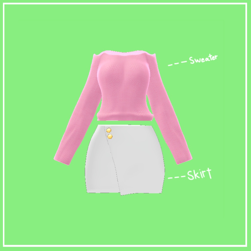 「舞夜」 (Maya) 専用【3D衣装モデル】 Winter S/S