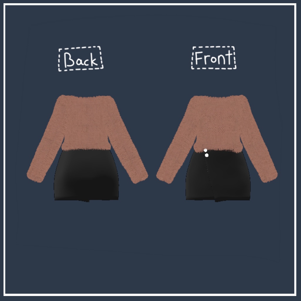 「くろなつ」 (Kuronatu) 専用【3D衣装モデル】 Winter S/S