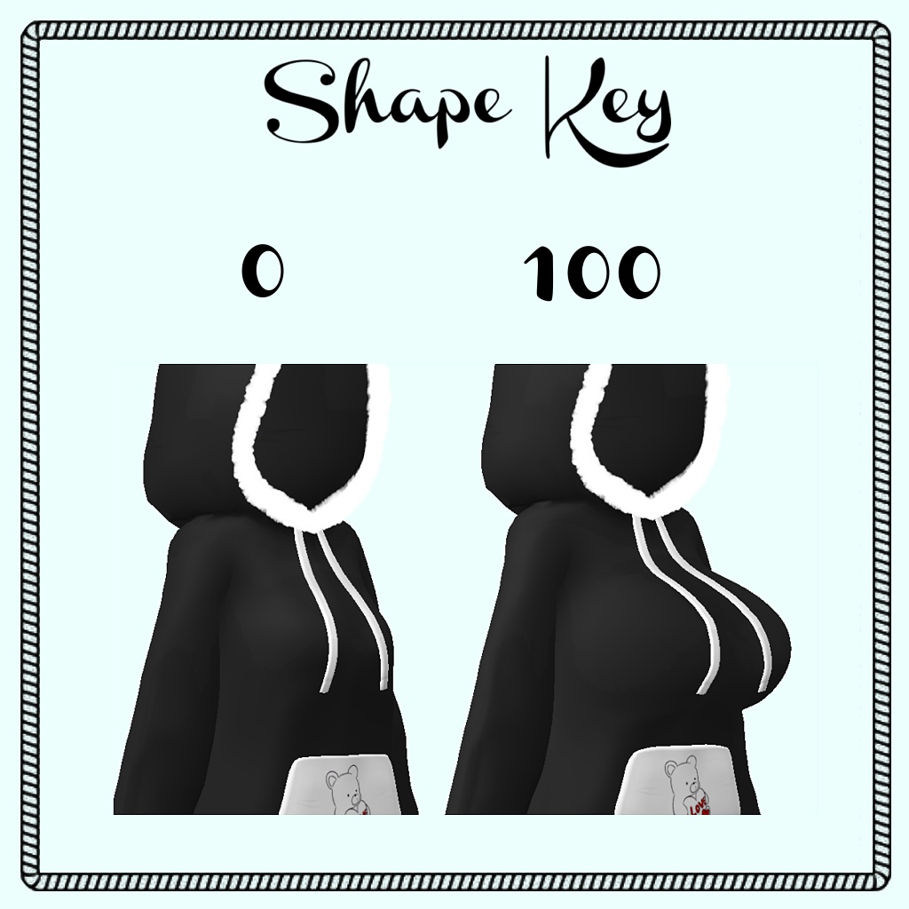 「イメリス」 (Imeris) 専用【3D衣装モデル】 Animal hoodie