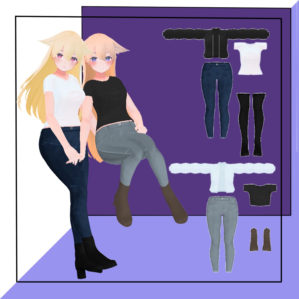 「桔梗」 (Kikyo) 専用【3D衣装モデル】 L.B.J